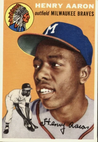 Hank Aaron — 1954 Topps #128