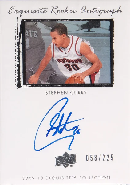 Stephen Curry — 2009-10 Exquisite Collection #64 Rookie Auto