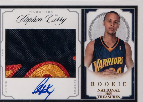 Stephen Curry — 2009-10 National Treasures #206 Rookie Patch Auto