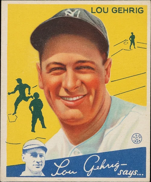 Lou Gehrig — 1934 Goudey #37