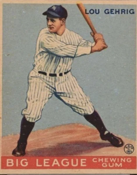 Lou Gehrig — 1933 Goudey #160