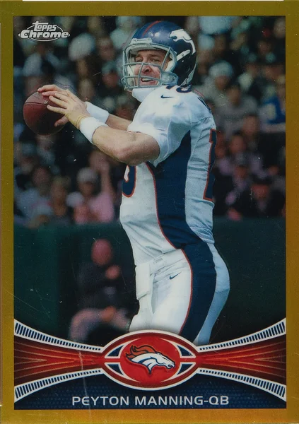 Peyton Manning — 2012 Topps Chrome Gold Refractor #161