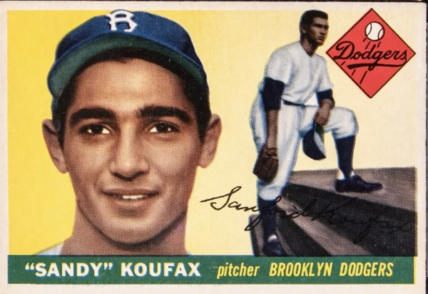 Sandy Koufax — 1955 Topps RC #123