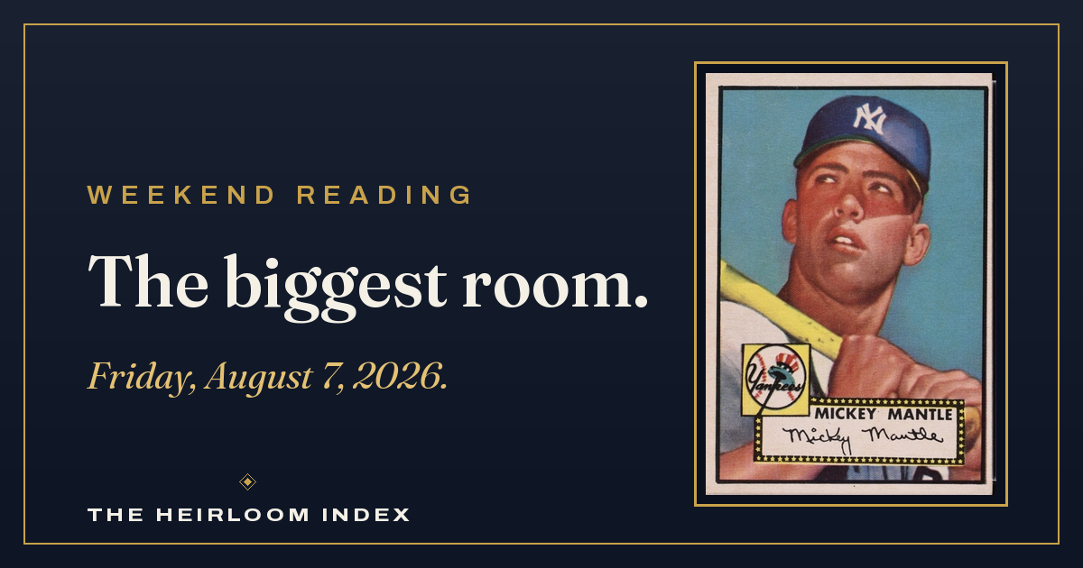 The Biggest Room — Weekend Reading