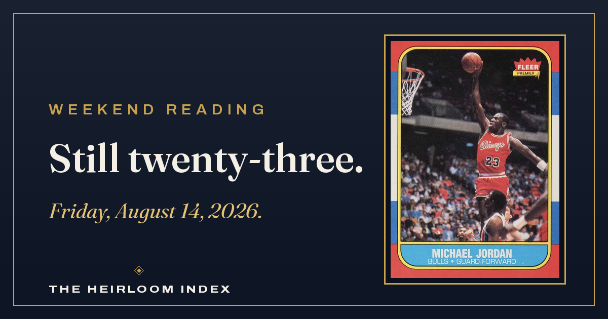 Still Twenty-Three — Weekend Reading