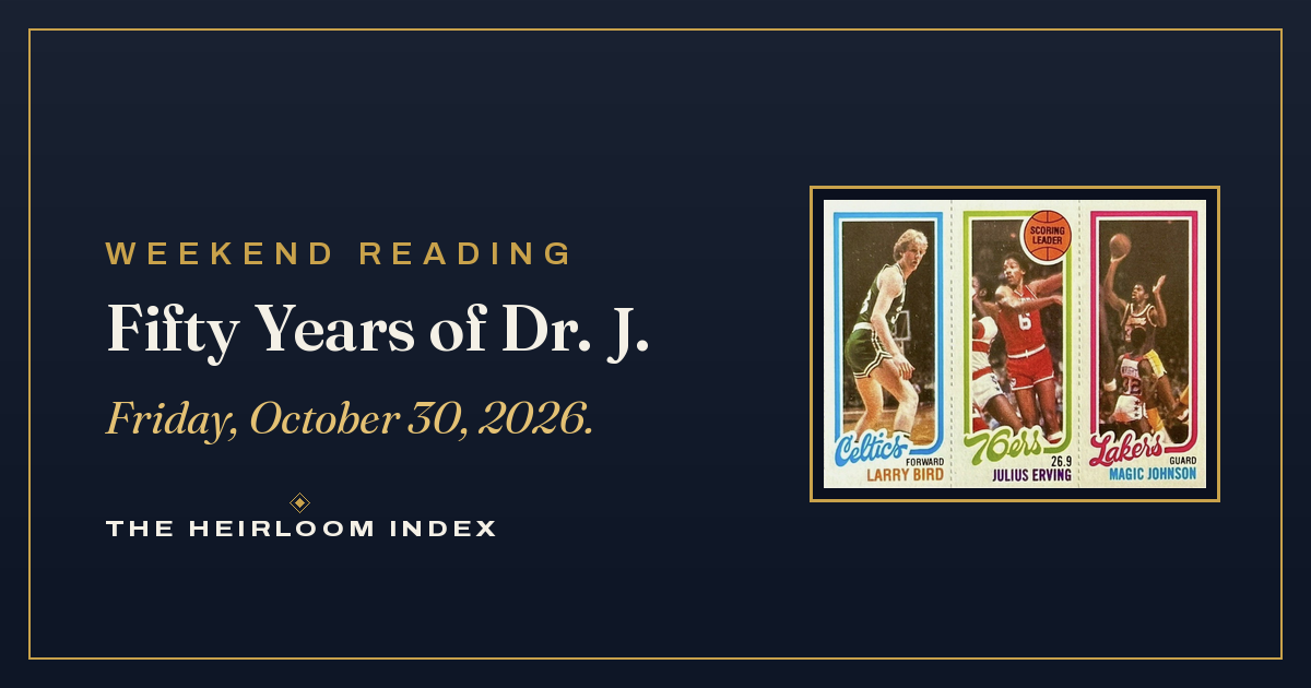 Fifty Years of Dr. J — Weekend Reading